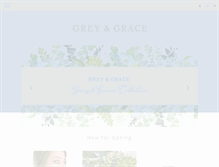 Tablet Screenshot of greyandgrace.com